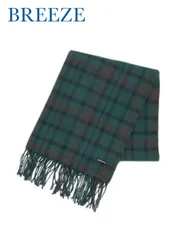 【SALE】BREEZE  チェック大判ストール　マフラー