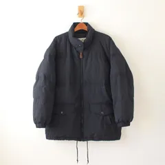 エディーバウアー 90-00s グースダウン ジャケット 白タグ 黒  M （w-1421122）