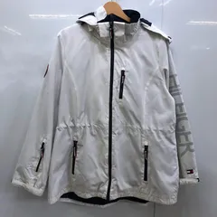 TOMMY HILFIGER/トミーヒルフィガー ジャンパー 裏地キルティング ドローコード パーカー（取り外し可） ワンポイントロゴプリント ベトナム製 メンズ L ホワイト