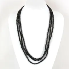 美品『USED』 K18WG 黒石 ネックレス  119.6g