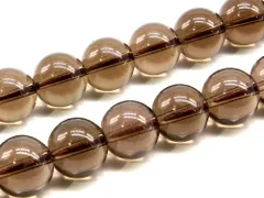 「1連 15cm」 スモーキークォーツ 12mm パワーストーン バラ売り 天然石 パワーストーン 連売り ビーズ 穴あき