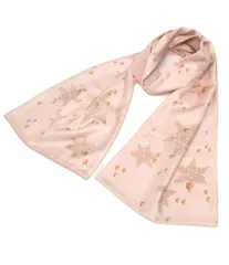 美品 エルメス マフラー 雪の結晶とドロップ シルク100% レディース HERMES