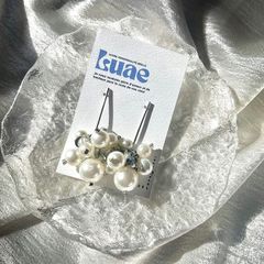【錆びないｺｰﾃｨﾝｸﾞ】2点のみ　パールミラーピアス