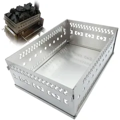 サウナストーンバスケット +ロウリュバケツセット+温湿度計ひのきチップ2kg付き ロウリュ サウナ グッズ セット | バケツ・ラドル・砂時計・温