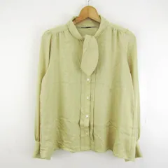 ブルーレーベルクレストブリッジ ブラウス シャツ 長袖 ブランド トップス レディース 38サイズ ベージュ BLUE LABEL CRESTBRIDGE 【中古】