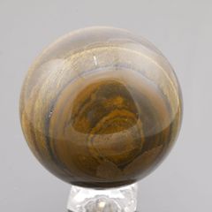 イエロータイガーアイ 大玉 丸玉 約442.5g 67.4mm 天然石・置物  台座は付属しません