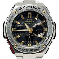 ☆☆CASIO カシオ G-SHOCK G-STEEL GST-W110D-1A9JF シルバー×ブラック 電波ソーラー アナデジ メンズ 腕時計