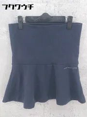 ◇ DOUBLE STANDARD CLOTHING ダブルスタンダードクロージング ミニ フレア スカート サイズ ネイビー レディース 【中古】 【1002800700998】のサムネイル