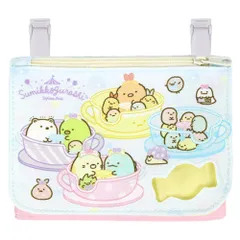 ☆ すみっコぐらし10 ☆ キャラクター 窓付きポケットポーチ 移動ポケット 女の子 ポケットポーチ キャラクター グッズ すみっコぐらし ティッシュケース ポケットティッシュ クリップ ポケット ポーチ 幼稚園 園児 女児 かわいい おしゃれ