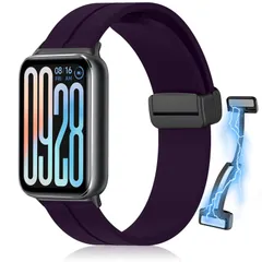 新品 [RicYeel] 磁気付き シリコンバンド Xiaomi Smart Band 9 Pro/Smart Band 8 Pro/Xiaomi Redmi Watch 4 対応 バンド マグネット付き 装着簡単 スポーツバンド ストラップ 替えバンド 交換