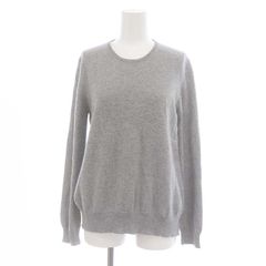 ドゥロワー Drawer 18G カシミヤシルクリブクルーネックニット セーター 長袖 1 グレー /HK ■OS