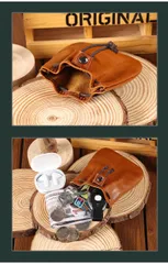 牛革小財布　男女兼用　小銭入れ　レザー財布ミニポーチ　 コインケース コンパクト財布  ミニバッグ ポケット 小物入れ  イヤホンケース オシャレ 軽い