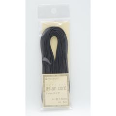 メルヘンアート アジアンコード 1mm Col.736 黒 5m