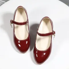 ☆ ワインレッド ☆ 36 ☆ フォーマルシューズ 女の子 pk6665 フォーマルシューズ 女の子 フォーマル靴 キッズ シューズ ストラップ パンプス くつ クツ 子ども 子供 こども 入学式 卒業式 発表会 ピアノ発表会 結婚式 お呼ばれ