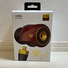 ◇新品未使用品◇ラディウス radius HP-TWF00 ハイレゾ対応イヤホン ドブルベ・アンテリュール : Ne ハイレゾ MMCX リケーブル対応 2枚の振動板 DDM方式ドライバー ストリーミングカナル型 HP-TWF00R (バーガンディ)