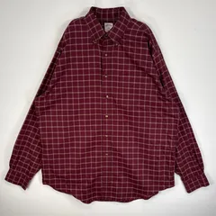 古着 ブルックスブラザーズ Brooks Brothers 長袖シャツ チェック 346 胸ポケ L  ワインレッド系 マルチカラー メンズ
