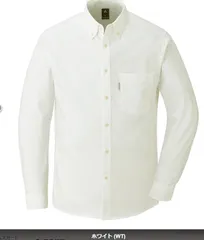 モンベル montbell コアスパン オックスフォード ボタンダウンシャツ ホワイト Mサイズ 2104693-WT-M