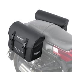 オートバイサドルバッグ防水バッグレトロテールバッグ 20L HEART (10L*2) WILD スポーツスターソフトテールダイナロードキング用レインカバー不要