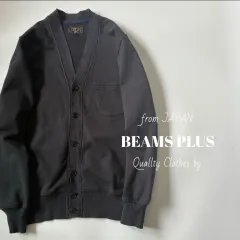 BEAMS PLUS / 胸ポケット　Vネック スウェット　カーディガン