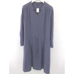 ◇ URBAN RESEARCH ROSSO ロッソ Vネック 長袖 膝下丈 ワンピース チャコールグレー レディース  【中古】 【1206020012323】のサムネイル
