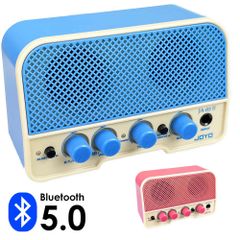 ミニギターアンプ ギター ベース アンプ AUX 3.5mm Bluetooth 充電式 USB充電 2000mAh オーバードライブ クリーン 小型 ポータブル