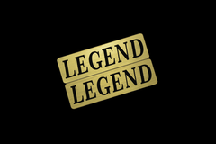 EE-911-1 LEGEND 金黒 アクリル2層 ステッカー ホンダ レジェンド KC2 KB1 KB2 前期 後期 モデリスタ 2枚1セット