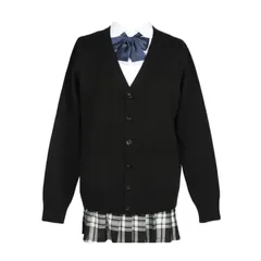 【新着商品】学生 カーディガン 厚手 制服 無地 女子 Vネック スクールカーディガン ゆったり [Blostirno] 通学