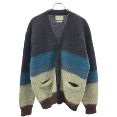 YOKE ヨーク 23AW MOHAIR BORDER CARDIGAN モヘアボーダーカーディガン YK23FW0571S パープル×マルチカラー 2のサムネイル