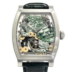 【希少】メモリジン　MEMORIGIN　霊亀　MO0401　トゥールビヨン　手巻き　スケルトン　ルビー　革ベルト
