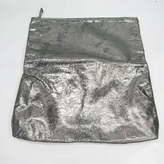 ◇ Θ F.CLO エフクリオ デザイン柄 クラッチバッグ グリーンシルバー系 メンズ E  【1505130012019】