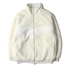 NIKE ナイキ ジャケット サイズ:XL ビッグスウッシュ リバーシブル ボアジャケット REVERSIBLE SWOOSH ZIP JACKET BQ6546-070 アイボリー ホワイト アウター ブルゾン ジャンパー 上着【メンズ】