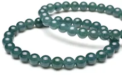 グアテマラ産◇希少マンサーノ翡翠 ブルージェダイト 青翡翠 7mm ブレスレット 1個売り パワーストーン 天然石 _B1290-7
