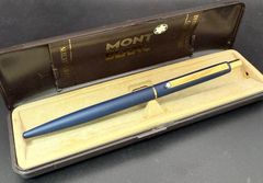MONTBLANC ボールペン スリムライン ブルー NO.2918 美品 猫のペン屋
