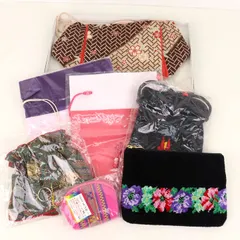 ポーチ/巾着/小物入れなど 7点セット 未使用 和装小物 まとめて 大量 レディース 【中古】