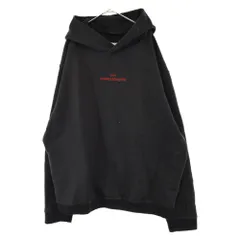 Martin Margiela 10 (マルタンマルジェラ) 21SS REVERSE LOGO OVERSIZED HOODIE S50GU0167 S25503 反転ロゴ刺繍スウェットプルオーバーフーディ パーカー ブラックのサムネイル
