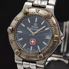 SWISS ARMY 自動巻き 黒文字盤ヴィンテージ メンズ16cm稼働品 - メルカリ