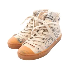 ヴィヴィアンウエストウッド Vivienne Westwood スニーカー PLIMSOLL アイプリント PLIMSOLL アイプリント ベージュ キャンバス スニーカー レディース Used Aのサムネイル