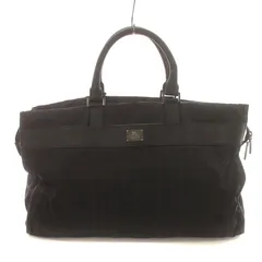 バーバリーブラックレーベル BURBERRY BLACK LABEL ハンドバッグ ビジネスバッグ チェック ロゴプレート ナイロン レザー 黒 ブラック /IR ■GY27のサムネイル