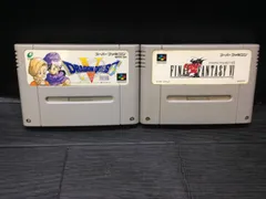 ドラゴンクエスト 5 天空の花嫁, ファイナルファンタジー 6 SFC スーファミ ソフト 2点まとめて mFF027 ● ★