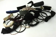 カチューシャ 22点セット リボンモチーフなど ヘアアクセサリー まとめて 大量 レディース accessory 【中古】