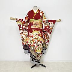 振袖フルセット 高身長 絞り 手描き友禅 成人式振袖 振袖 裄丈72