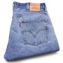 00s メキシコ製 Levi'sリーバイス 501 ダメージ デニムパンツ W38★SDP3537 オールド ジーンズ ストレート クラッシュ ボロ ビッグサイズ