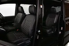 超人気SALE80系 ノア ヴォクシー 後期 7人乗り シートカバー PVCレザー レッド ブラック 1台分セット 高品質 HELIOS トヨタ用