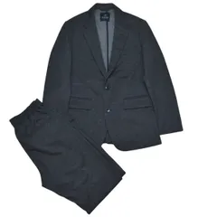 NANO UNIVERSE ナノユニバース ストレッチ セットアップ スーツ 672-4116201 サイズS グレー メンズ