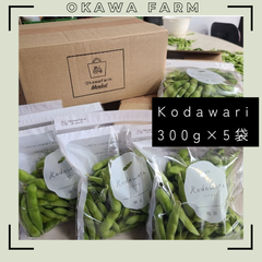 6/10頃から発送開始【kodawari 】1.5キロ　クール便　枝豆　産地直送　初だるま　大川ファーム