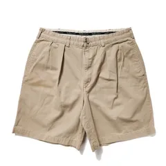 90's ポロラルフローレン 2タック コットン チノショーツ (34) カーキ系 90年代 メキシコ製 旧タグ オールド ポロチノ ショートパンツ　アメリカ古着 USED  ビンテージ ヴィンテージ