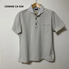 COMME CA ISM ライトグレー ポロシャツ M