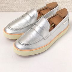 コールハーン　ナンタケット2.0　シルバー　ローファー　スリッポン