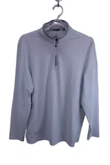 PUMA GOLF(プーマゴルフ) 長袖ハーフジップシャツ 白グレー メンズ US S ゴルフ用品 2410-0418 中古