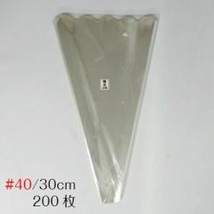 フラワー袋 花袋 フラワーパック フラワーキャップ ワンタッチスリーブ 三角袋 三角パック 花 花束用 OPP フラワー袋#40特大/30×55cm-200枚 SS-FT4030-200-100